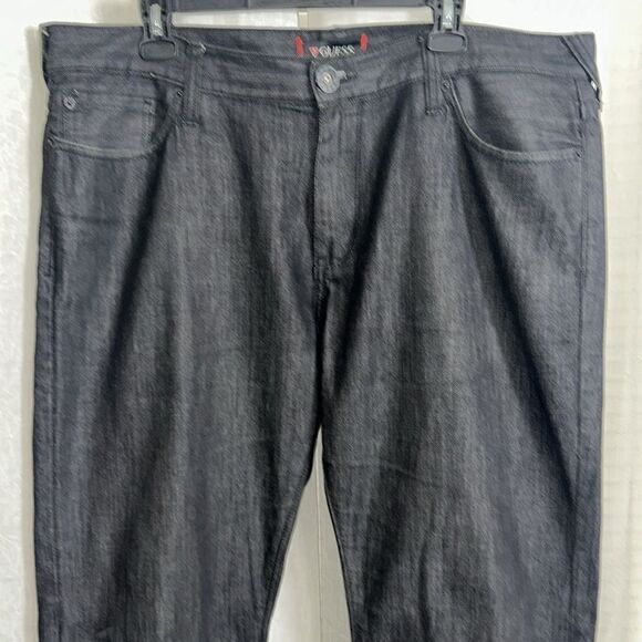 GUESS 38 x 32 Men’s Del Mar Slim Straight Fit Black Jeans - Picture 4 of 16